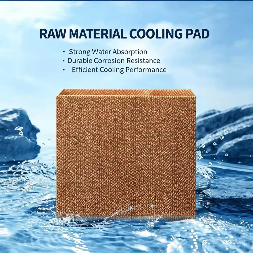 raw paper cooling pad